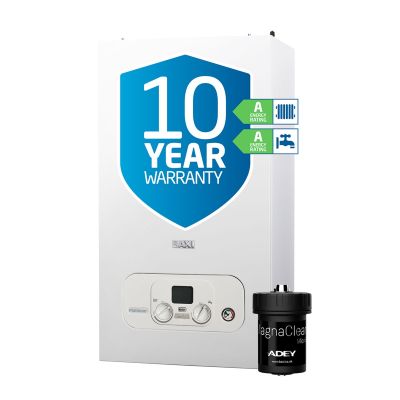 Baxi Platinum 36kw Combi Boiler & Adey Magna Clean Micro Pro 2